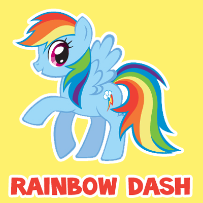 400x400 How To Draw Rainbow Dash From My Little Pony Friendship Is Magic