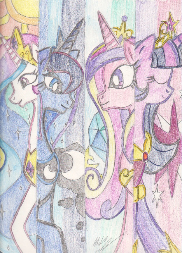 624x865 My Little Pony Friendship Is Magic Princesses By Mewmew55