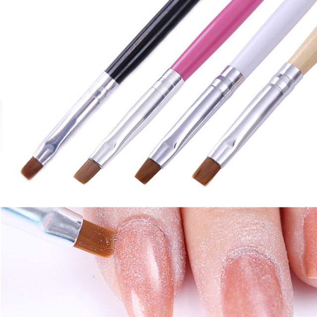 640x640 Wood Handle Powder Dust Clean Nail Brush Acrylic Drawing Painting