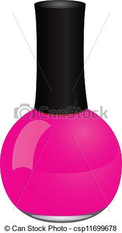 246x470 Maroon Nail Polish In A Glass Bottle. Vector Illustration. Vectors