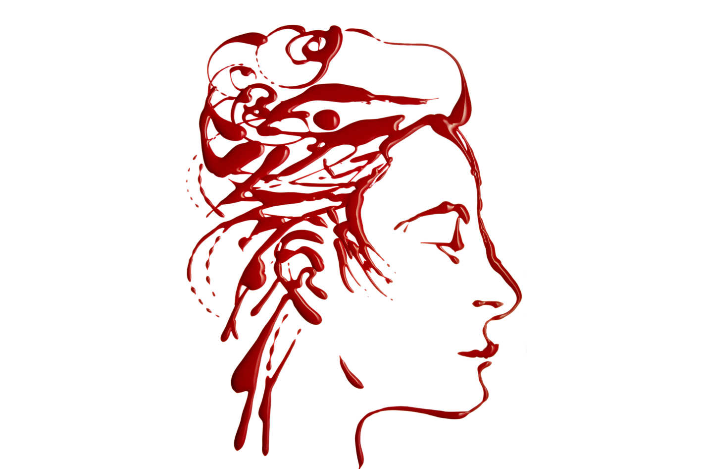 1420x946 See Gestural Portraits Made Out Of Nail Polish