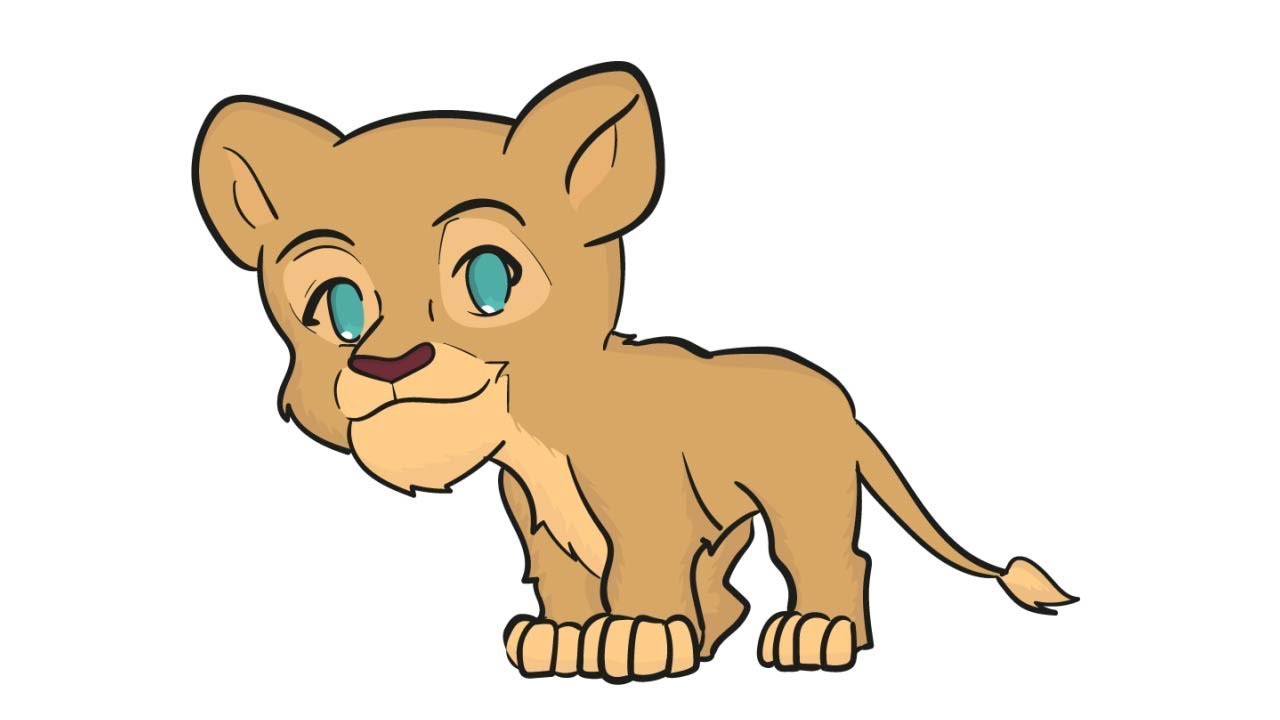 1280x720 Dibujar A Nala Chibi (El Rey