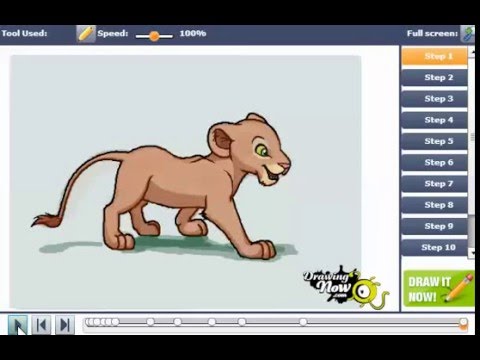 480x360 How To Draw Nala From The Lion King