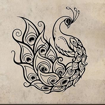 354x354 Peacock Wall Decal Vinyl Art Home Decor From Amazon
