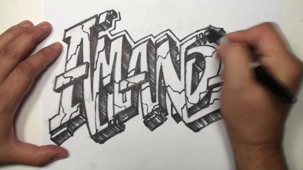 1280x720 Graffiti Speed Drawing Name Art