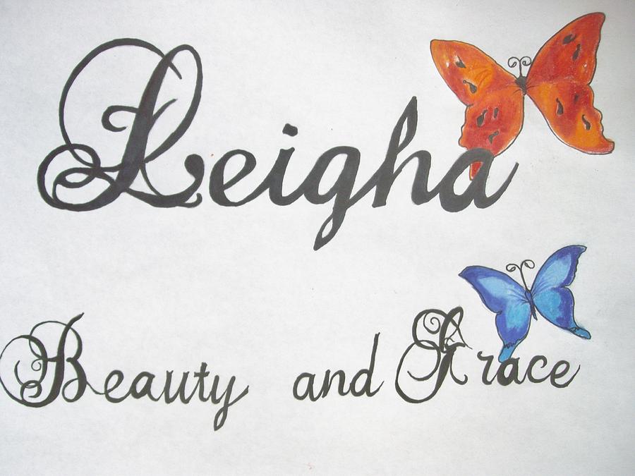 900x675 Leigha Name Plate Drawing By Emily Maynard