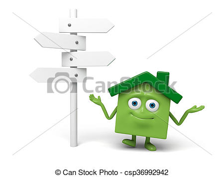 450x357 The House And The Guideboard Street Nameplate Drawing