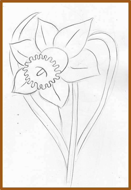 551x800 Weekly Doodles And Tuts How To Draw A Narcissusdaffodil