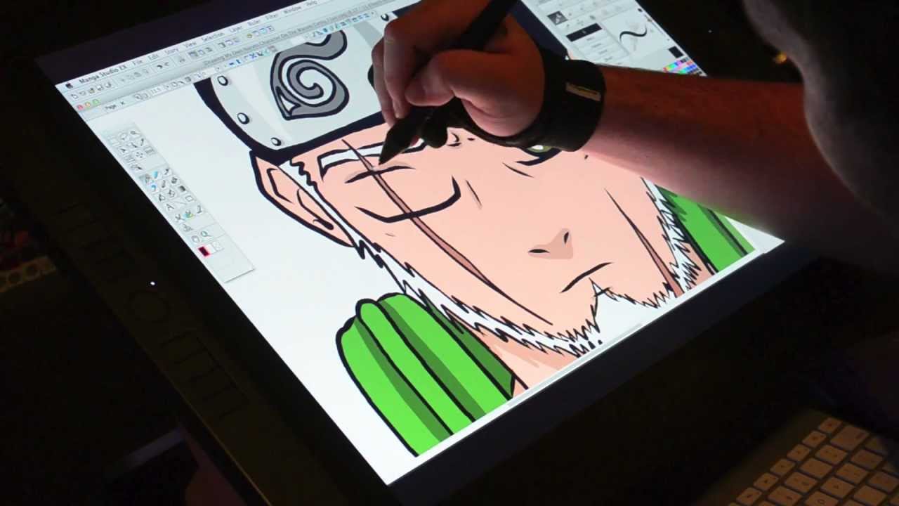 1280x720 Drawing My Own Naruto Character On The Wacom Cintiq 21ux