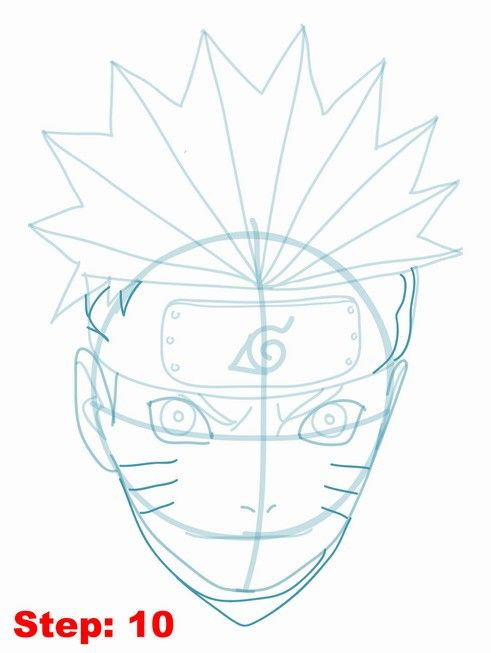 491x653 Drawing Naruto Tutorial Step 10 Naruto Shippuden Tutorial
