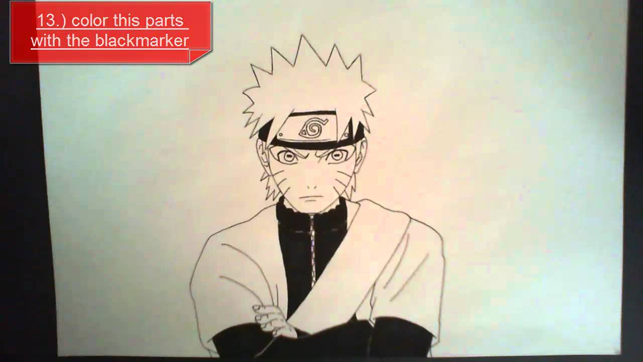 1280x720 How To Draw Naruto Step By Step Tutorial By Mrnarutos10