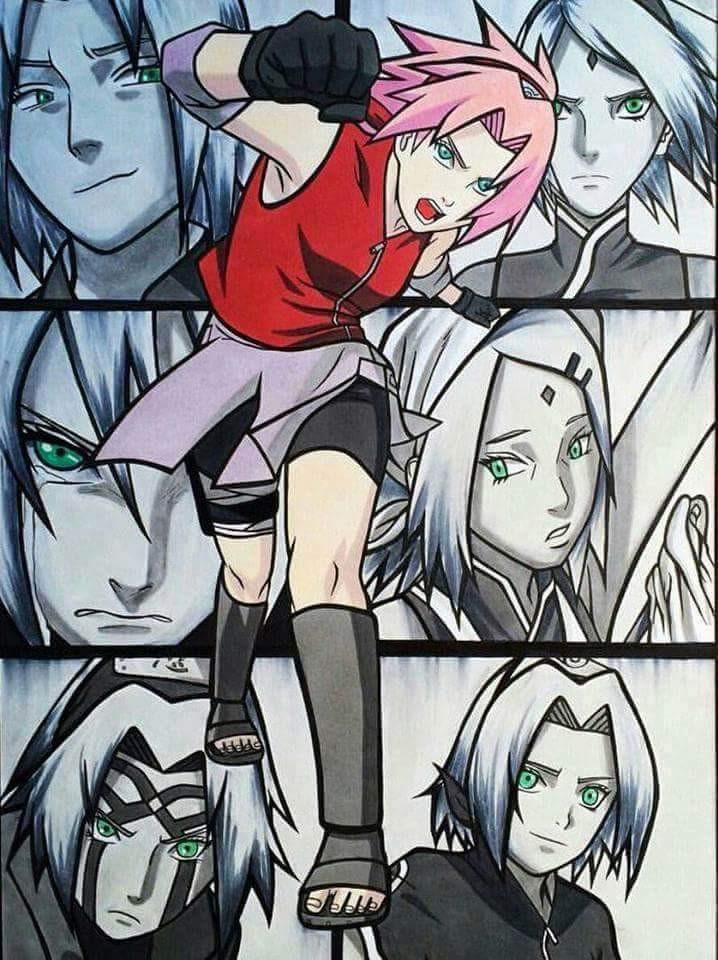 718x960 Sakura Uchiha Evolution Queen Of The Fist