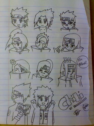 375x500 Chibi Naruto Shippuden Characters
