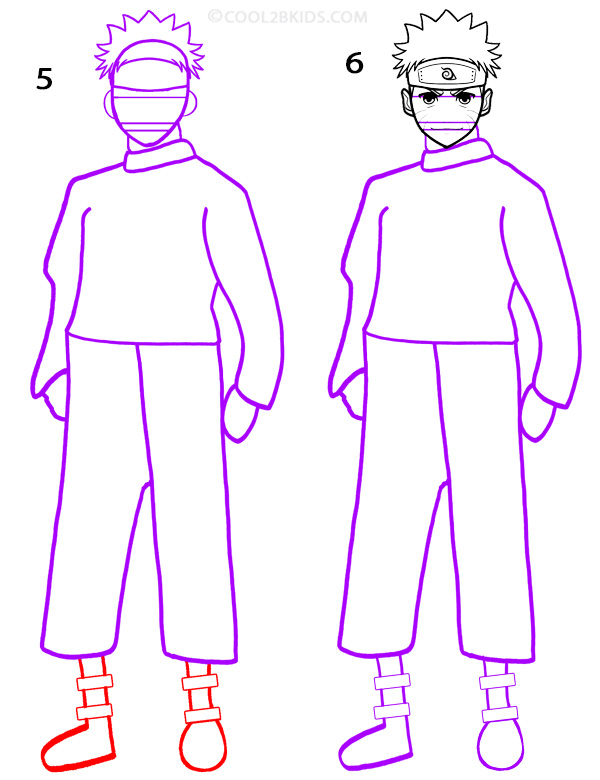 600x780 How To Draw Naruto (Step By Step Pictures) Cool2bkids