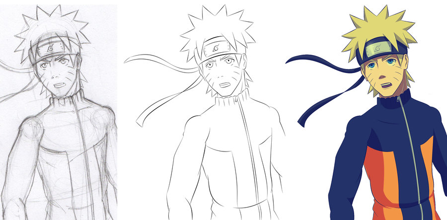 900x443 Naruto (Step By Step) By Stahlfeder