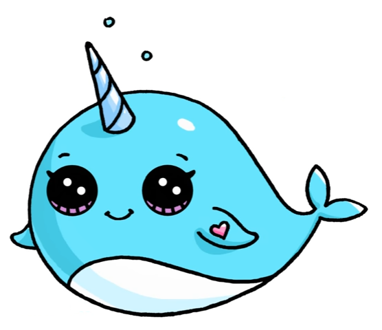 556x480 Narwhal Artdrawings Kawaii, Drawings And Unicorns