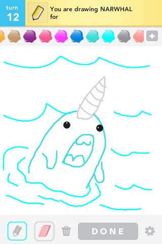 320x480 Narwhal Drawings