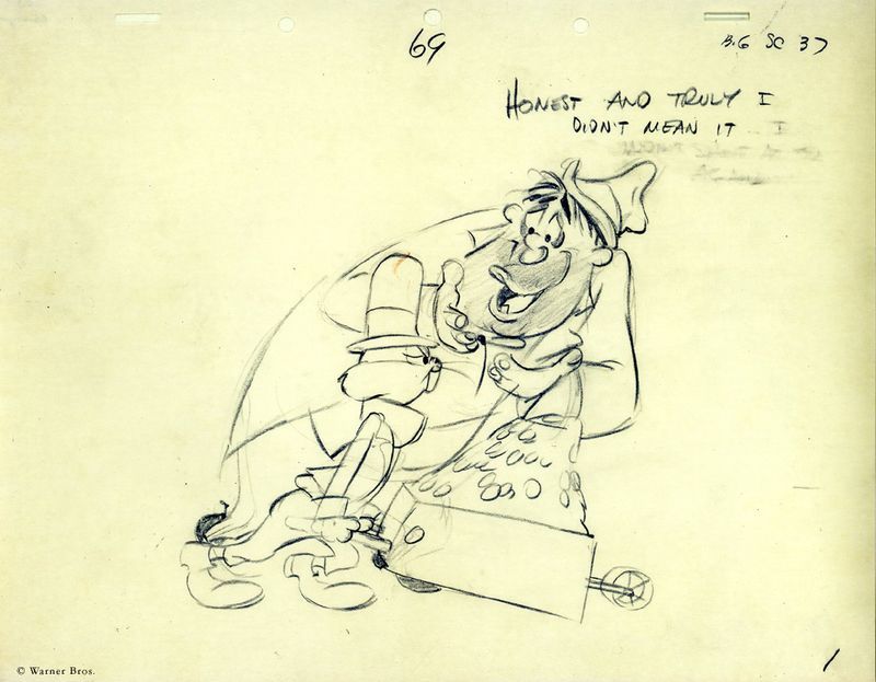 800x623 Original Layout Drawing By Chuck Jones (Graphite On 12 Field