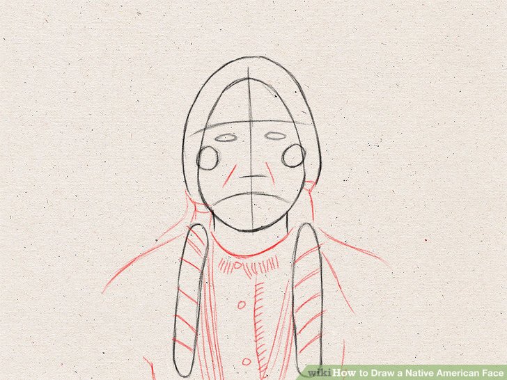 728x546 How To Draw A Native American Face 9 Steps (With Pictures)