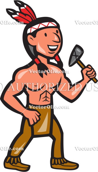 339x590 Brave, Cartoon, Chief, Chieftain, Front, Illustration, Indian