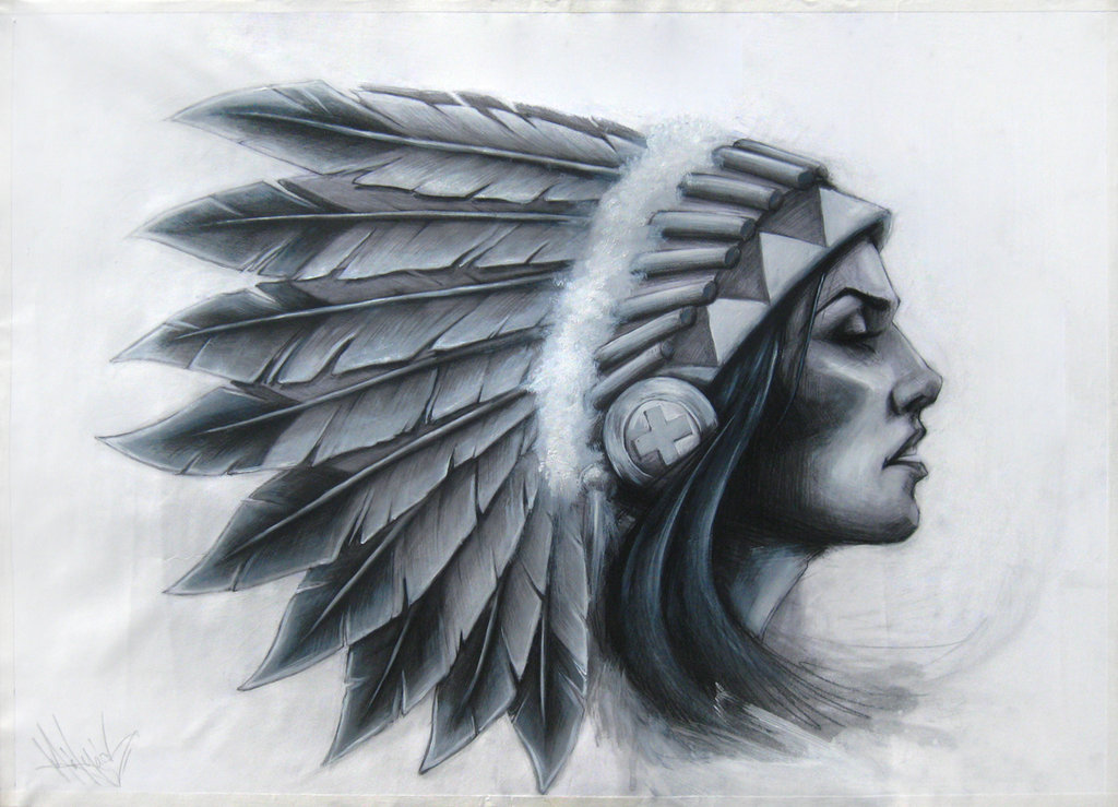 Native American Chief Drawing at GetDrawings | Free download