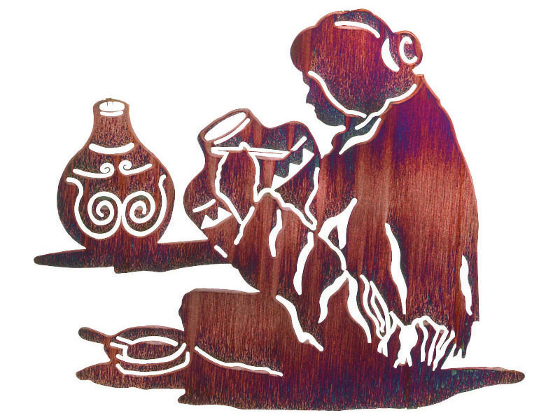 800x600 Wall Art Design Ideas Vintage Womans Native American Metal Wall