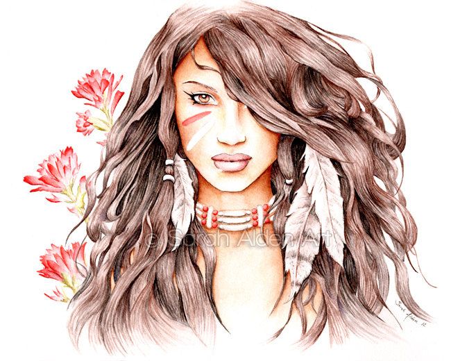 650x520 Resultado De Imagen Para Native American Girl Drawing Juan