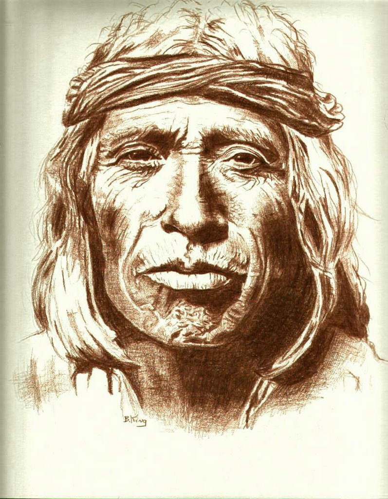 Native American Indian Drawing at GetDrawings | Free download