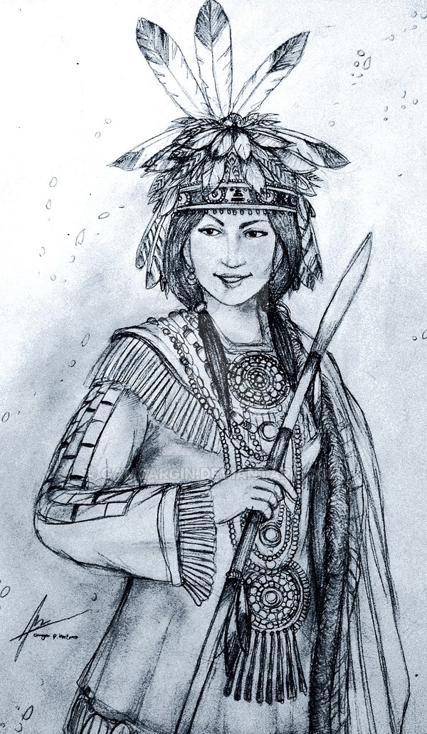 600x1032 Princess Immookalee Of Native American Tribes By Gambargin