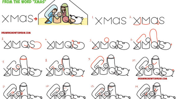 570x320 Simple Nativity Scene Drawing How To Draw Cartoon Nativity Scene