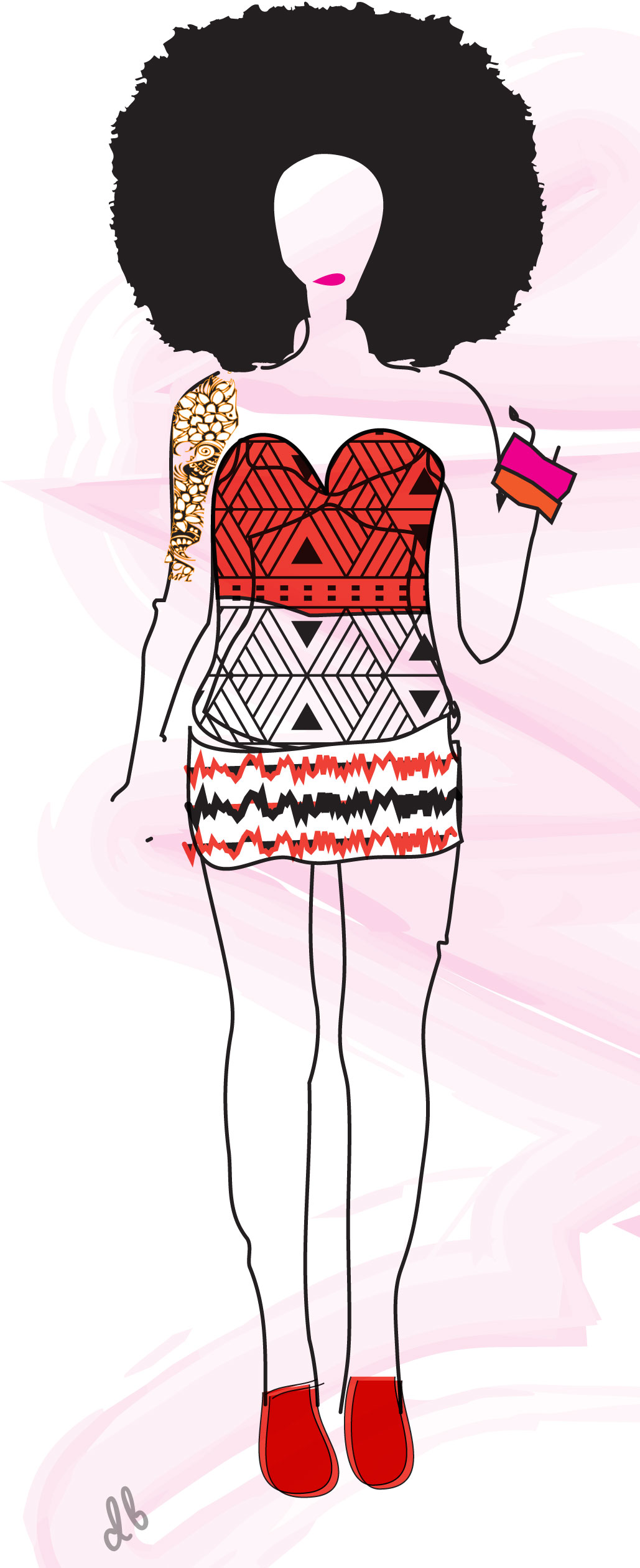 1029x2518 Great Fashion Figure Drawing Style Artistic Vibes