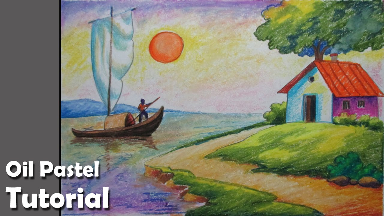 1280x720 Pastel Color Nature Drawing