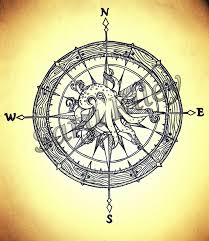 Nautical Compass Drawing at GetDrawings | Free download