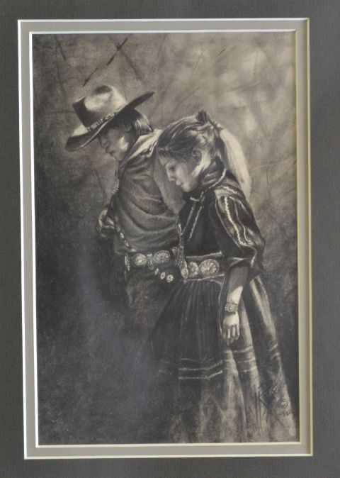 480x674 Navajo Pencil Drawing (King)