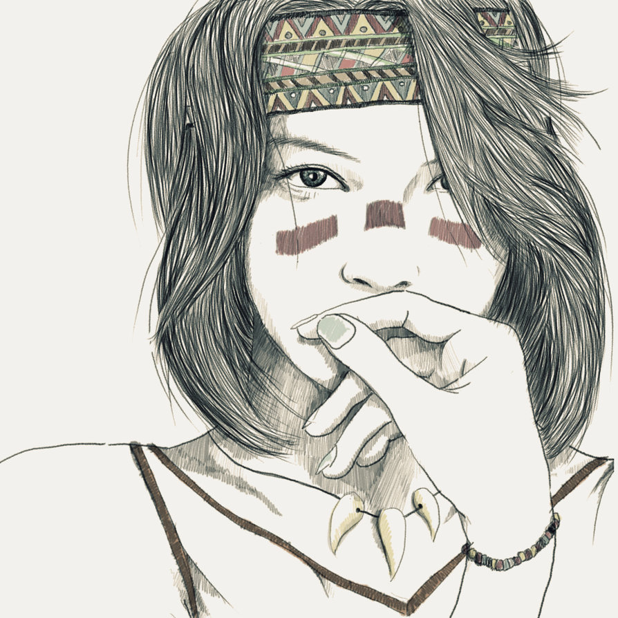 894x894 Navajo Girl By Gatagitu