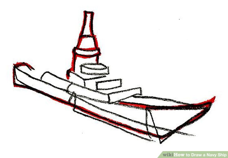 728x504 How To Draw A Navy Ship 9 Steps (With Pictures)