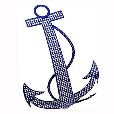 400x400 Modern White Navy Anchor Embroidery Decorative Pillow Case Cushion
