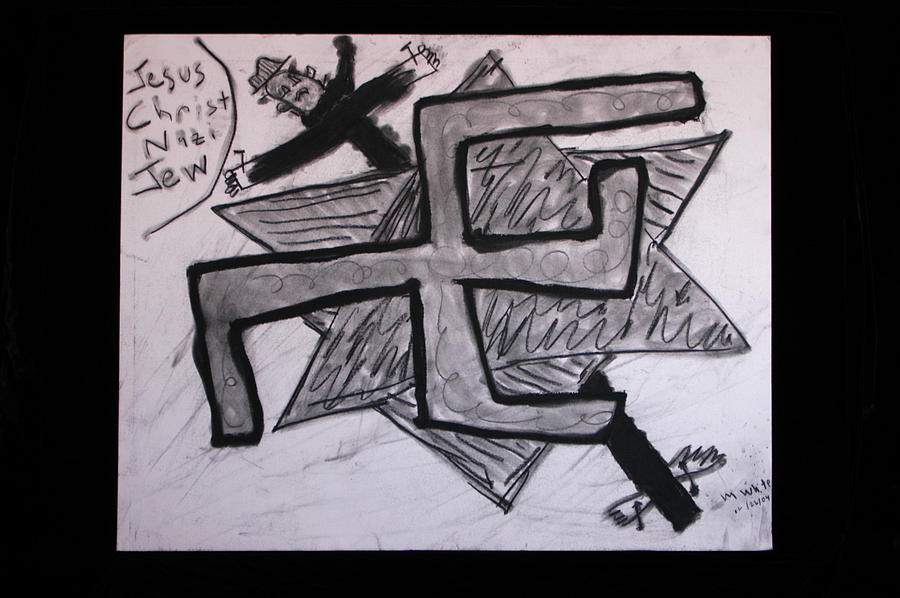 900x598 Jesus Christ Nazi Jew Drawing By Michael Vincent Whitemiller