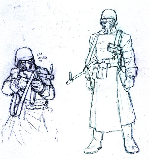 600x637 Sketch Future Nazi Soldier By Darcad