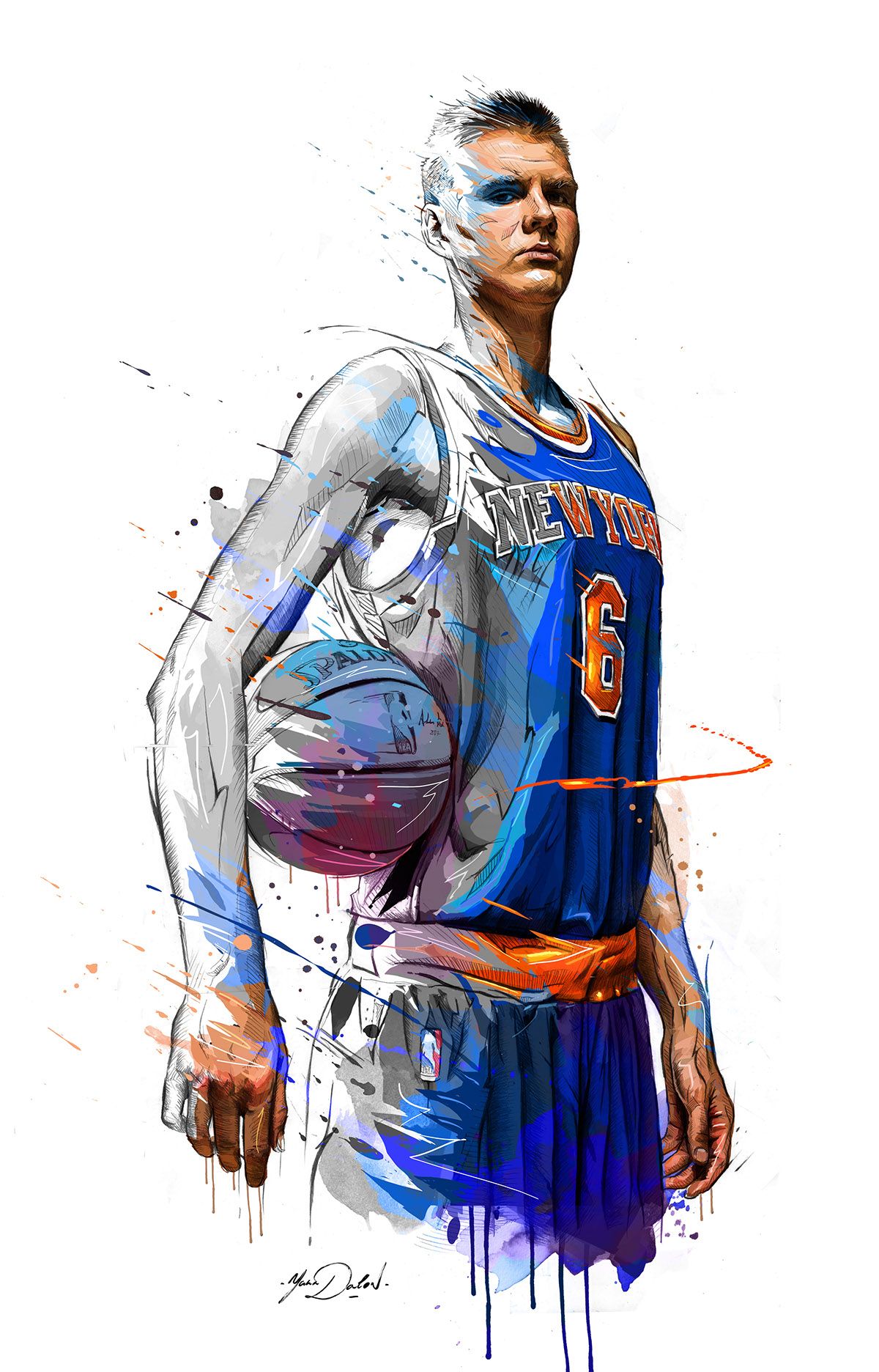 1200x1872 For The All Star Weekend, My Painting Of Kristaps Porzingis,the