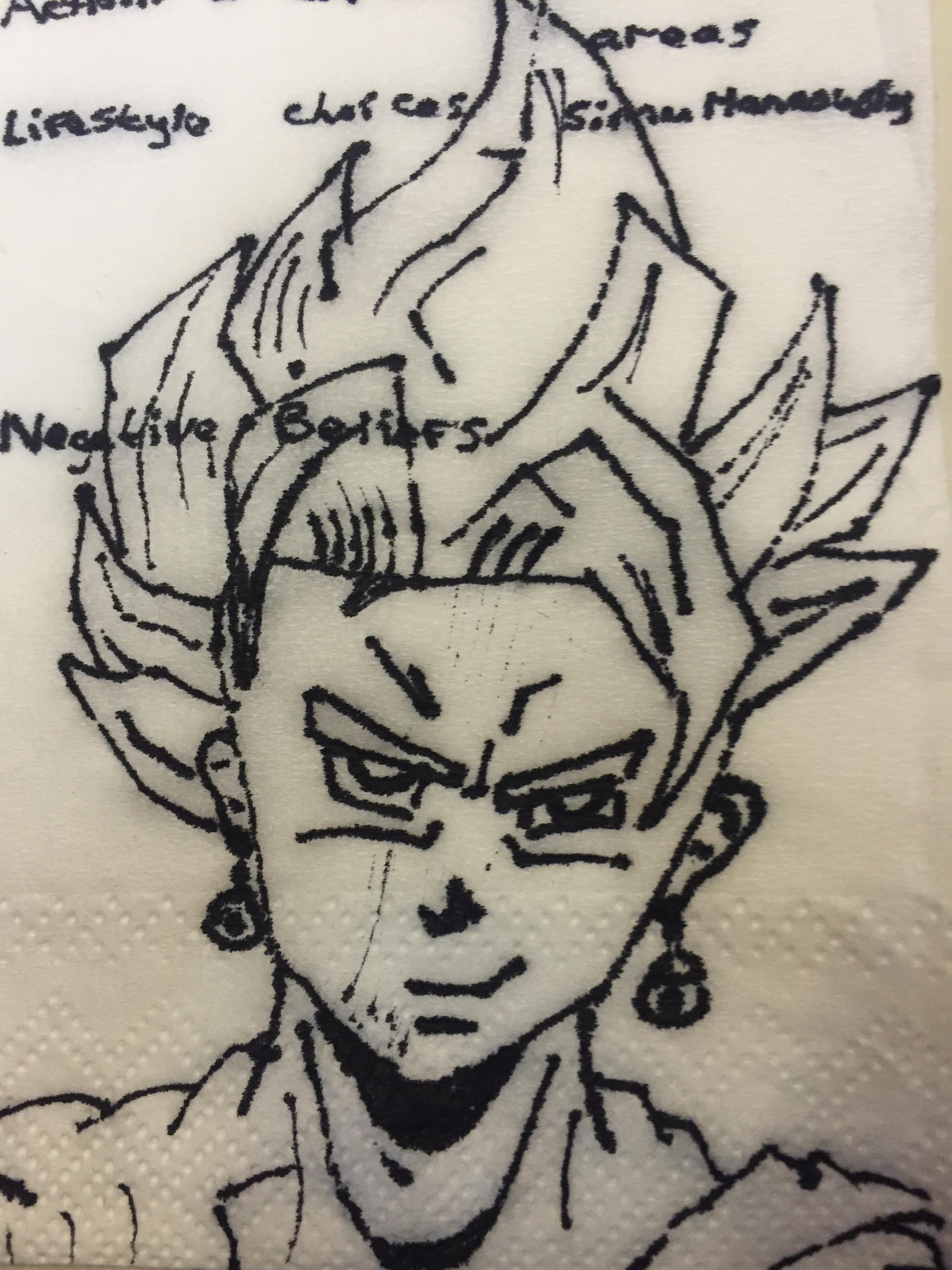 2448x3264 Found This Neat Drawing On A Tissue From A Customer