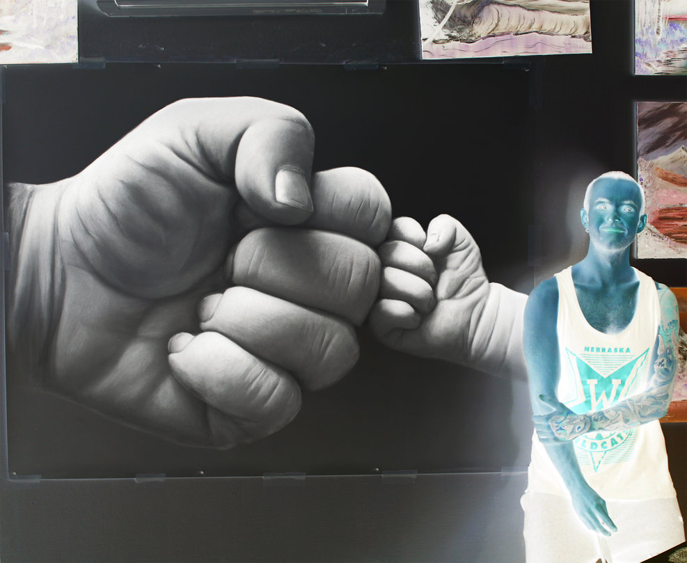 987x809 Large Pencil Drawing ( Negative ) By Atomiccircus