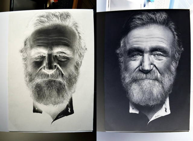 640x470 This Self Taught Artist Draws In The Negative. The Results Will