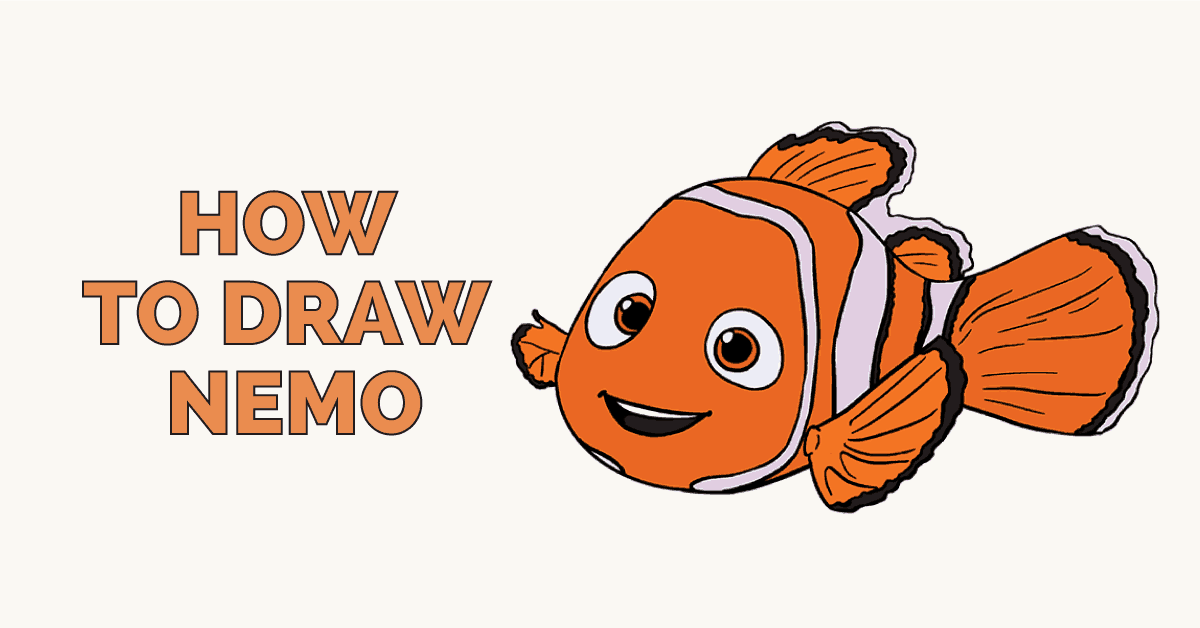 1200x628 How To Draw Nemo In A Few Easy Steps Easy Drawing Guides