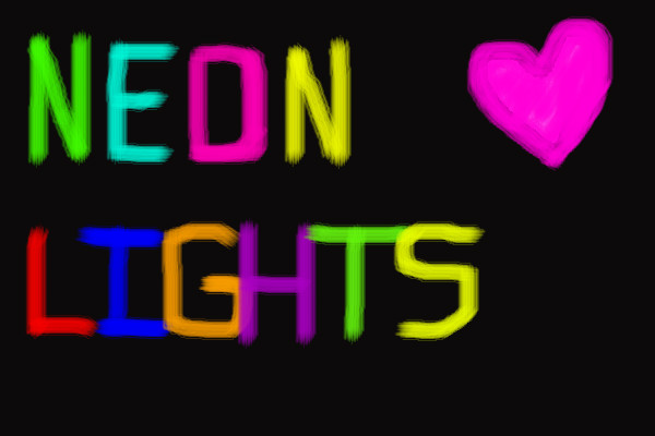 600x400 Neon Lights An Abstract Speedpaint Drawing By Memorawr