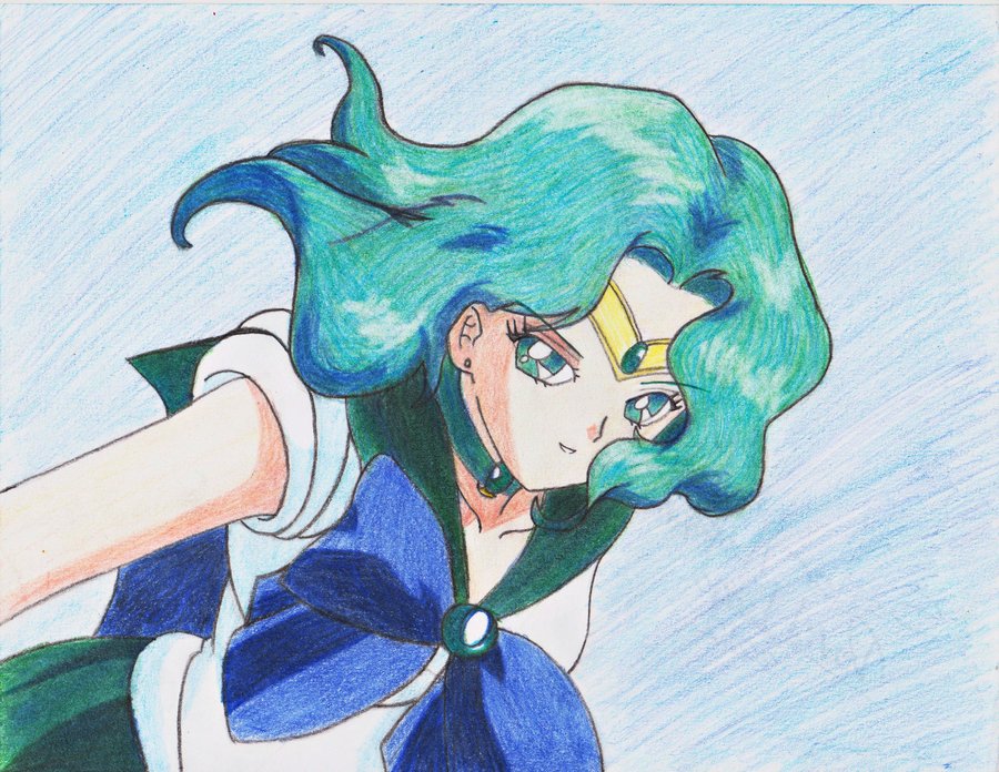 900x696 Sailor Neptune Drawing By Deviantdave777