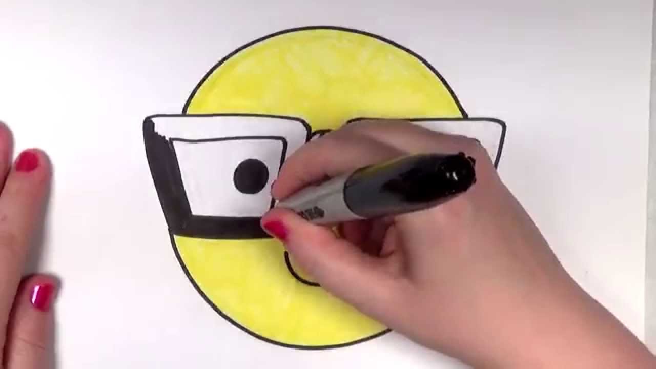 1280x720 How To Draw A Smiley Face With Hipsternerd Glasses Cc