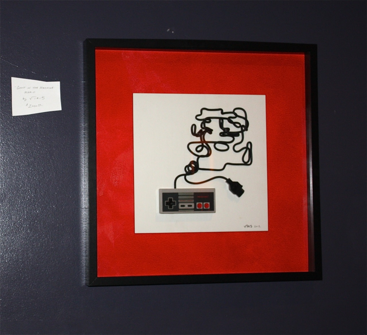 1280x1170 Nintendo Art Created Out Of Controller Cords