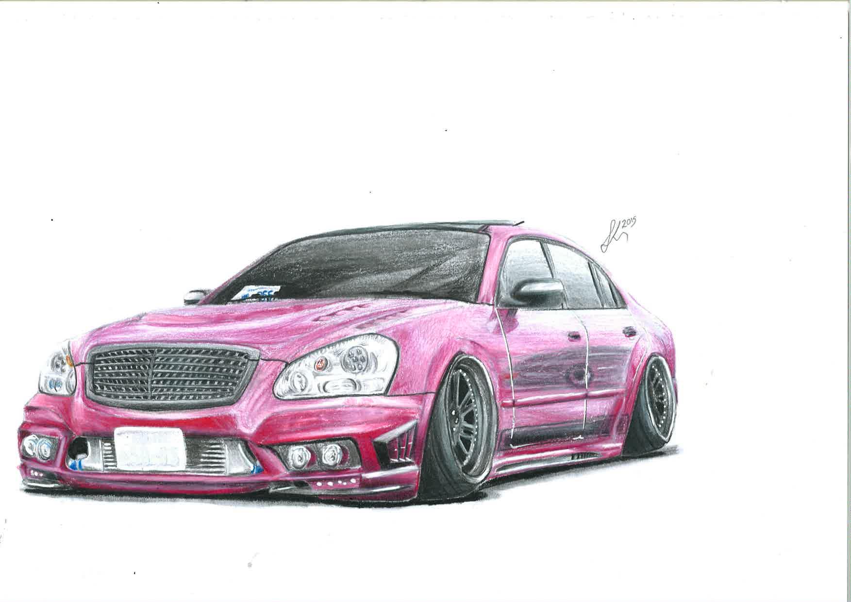 1753x1240 Hey! New On Here! Massive Fan Of Stanced Cars And Drawing Them