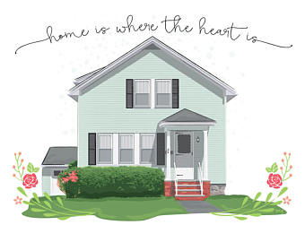 New Home Drawing at GetDrawings | Free download